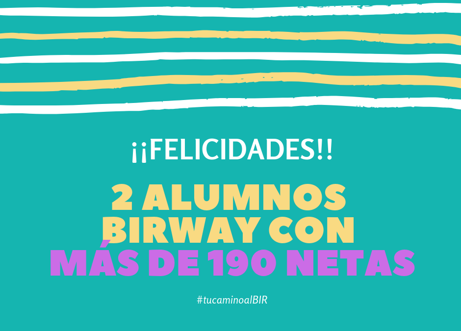 ¡¡ENHORABUENA A NUESTROS ALUMNOS!!